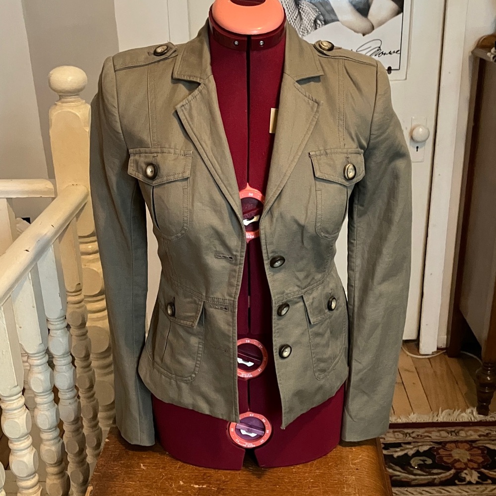 ✨Mexx Khaki Military Blazer – Size 32